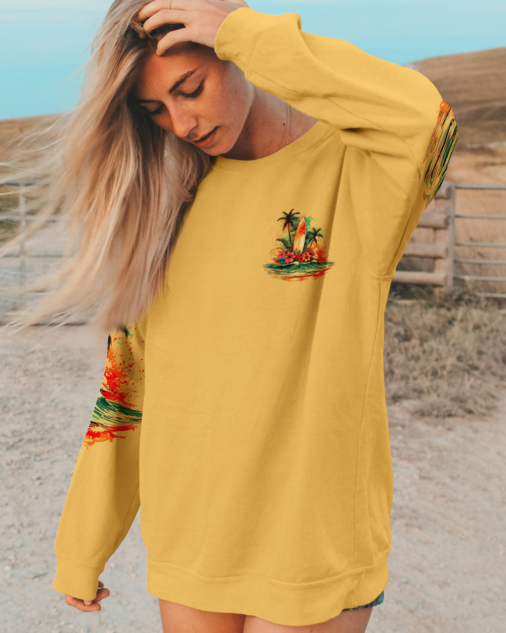 BLISSCORNERS YOU CAN'T STOP THE WAVES ALL OVER PRINT