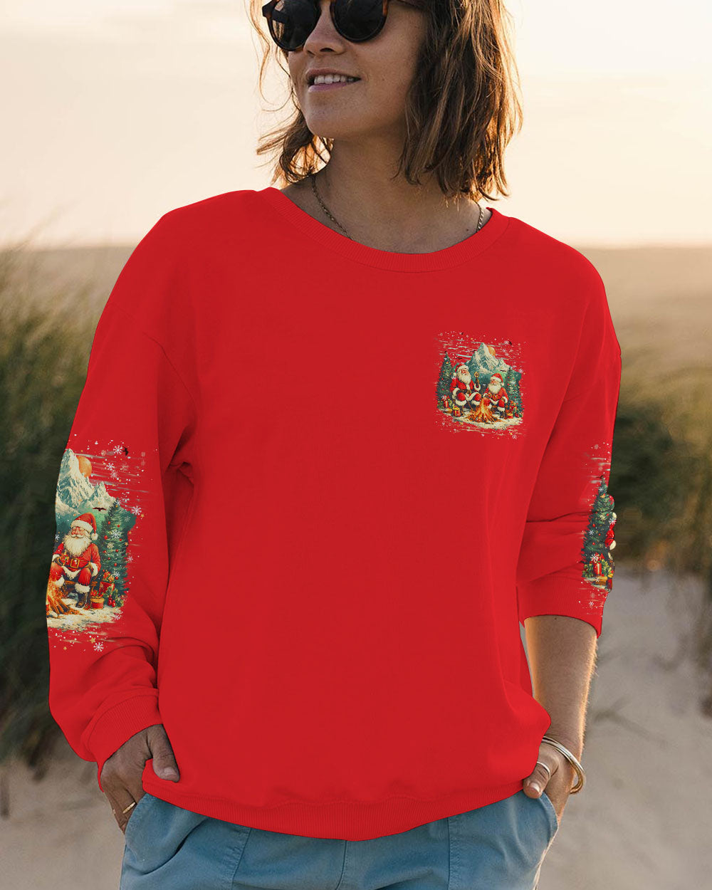BLISSCORNERS MAKING MEMORIES ONE CAMPFIRE AT A TIME CHRISTMAS ALL OVER PRINT
