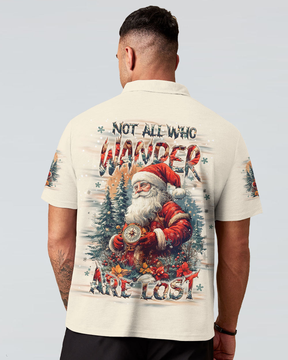 BLISSCORNERS NOT ALL WHO WANDER ARE LOST CHRISTMAS ALL OVER PRINT