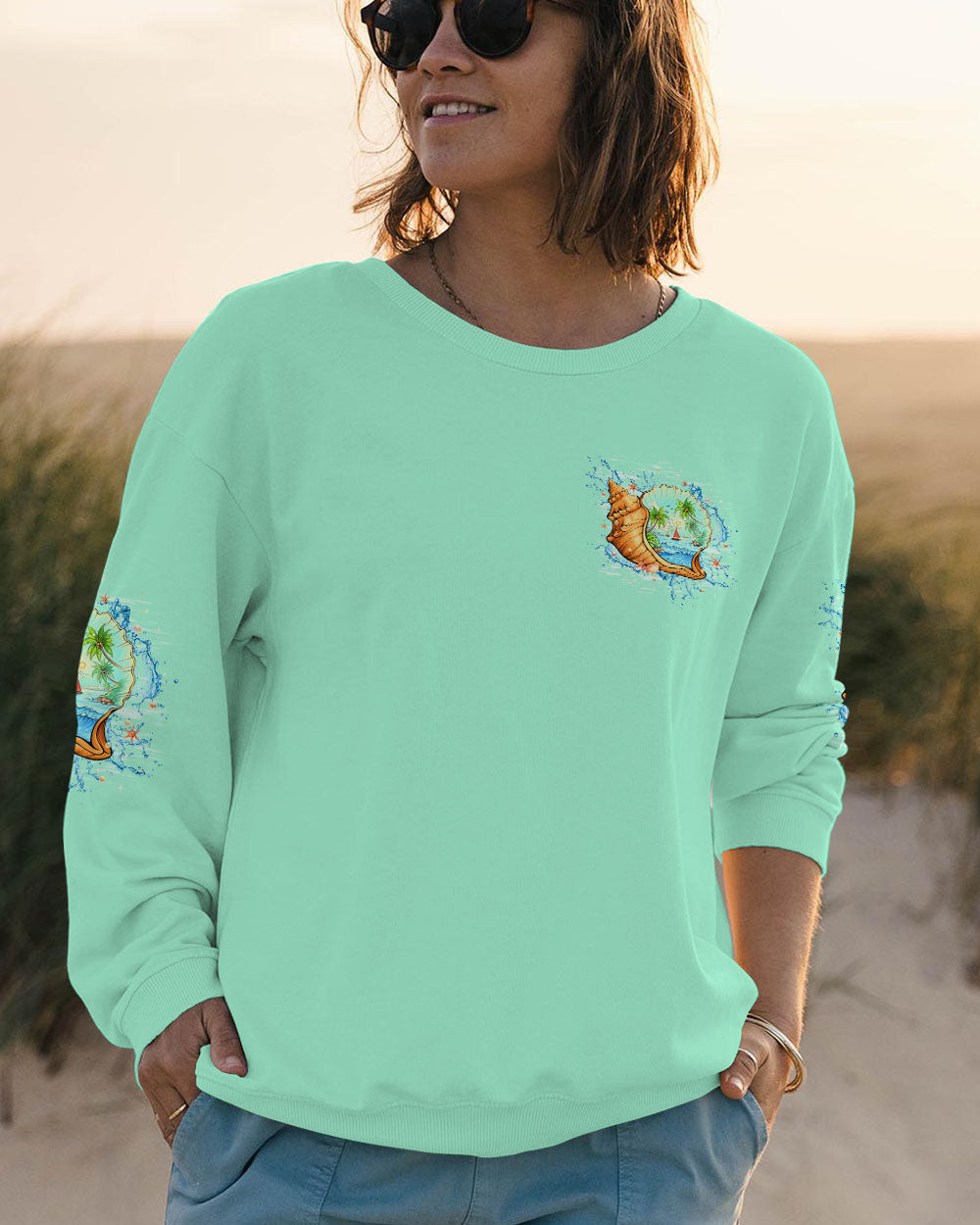 BLISSCORNERS SALTWATER HEALS EVERYTHING ALL OVER PRINT