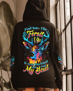 BLISSCORNERS AND INTO THE FOREST I GO DEER ALL OVER PRINT