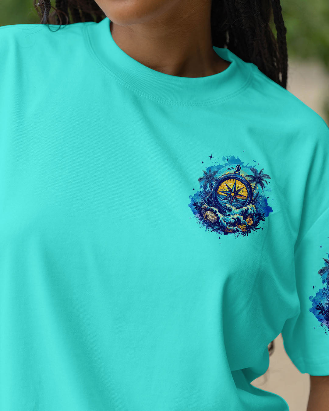 BLISSCORNERS NOT ALL WHO WANDER ARE LOST COMPASS ALL OVER PRINT