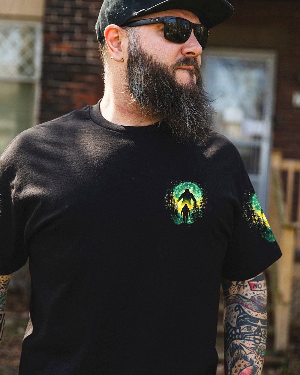 BLISSCORNERS BIGFOOT SAW ME BUT NOBODY BELIEVES HIM ALL OVER PRINT