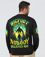 BLISSCORNERS BIGFOOT SAW ME BUT NOBODY BELIEVES HIM ALL OVER PRINT