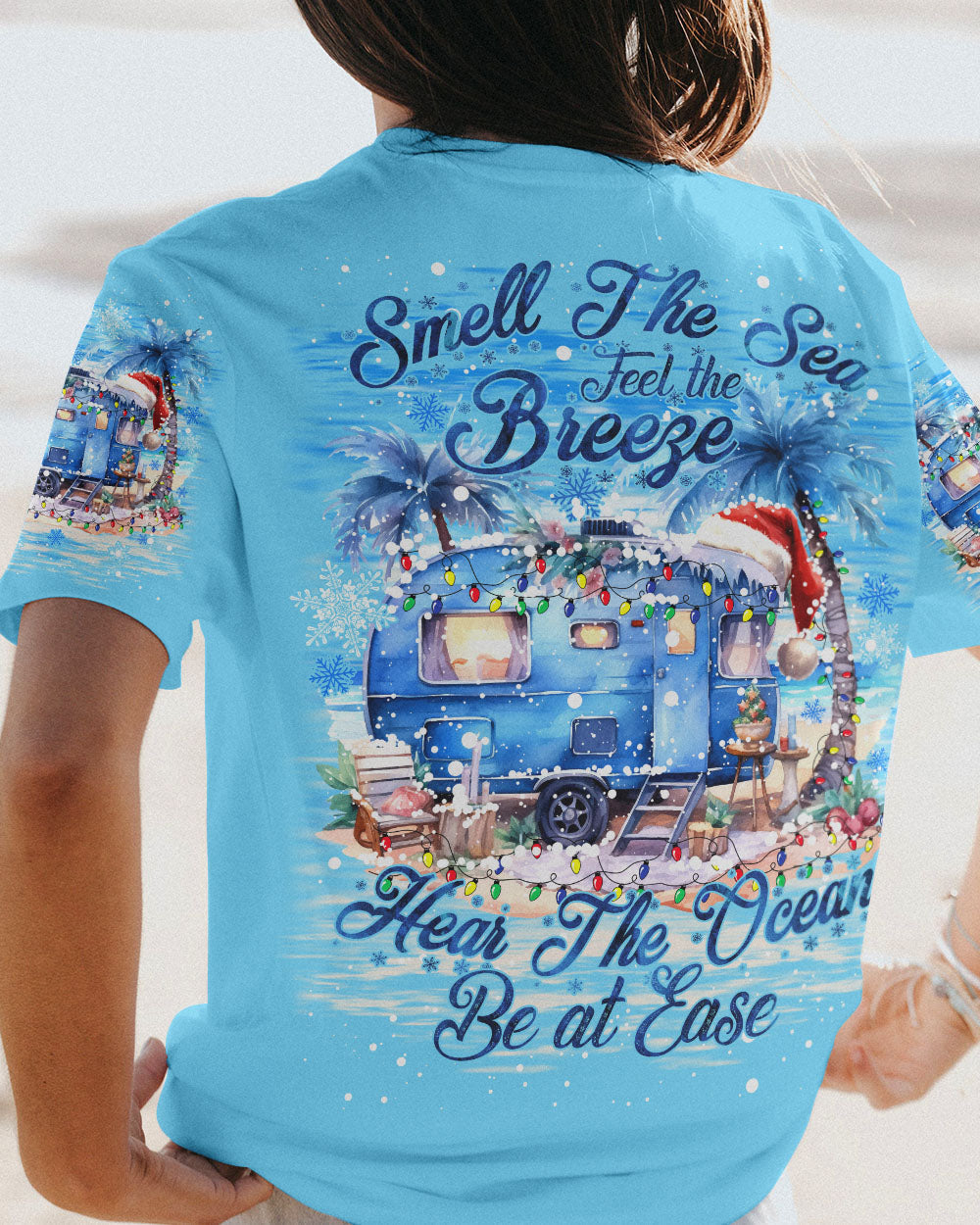 BLISSCORNERS SMELL THE SEA FEEL THE BREEZE CHRISTMAS ALL OVER PRINT