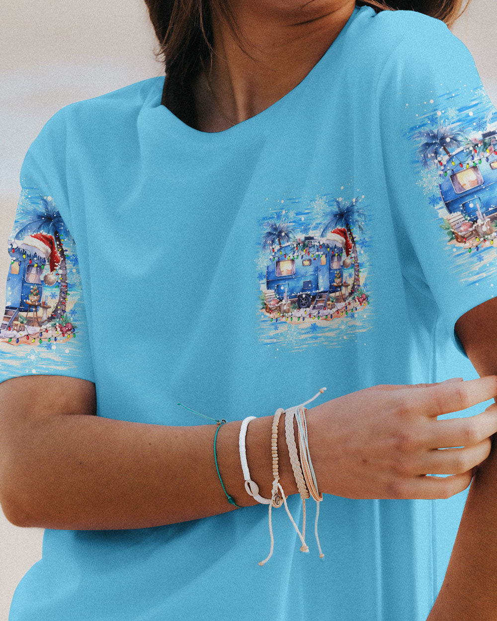 BLISSCORNERS SMELL THE SEA FEEL THE BREEZE CHRISTMAS ALL OVER PRINT