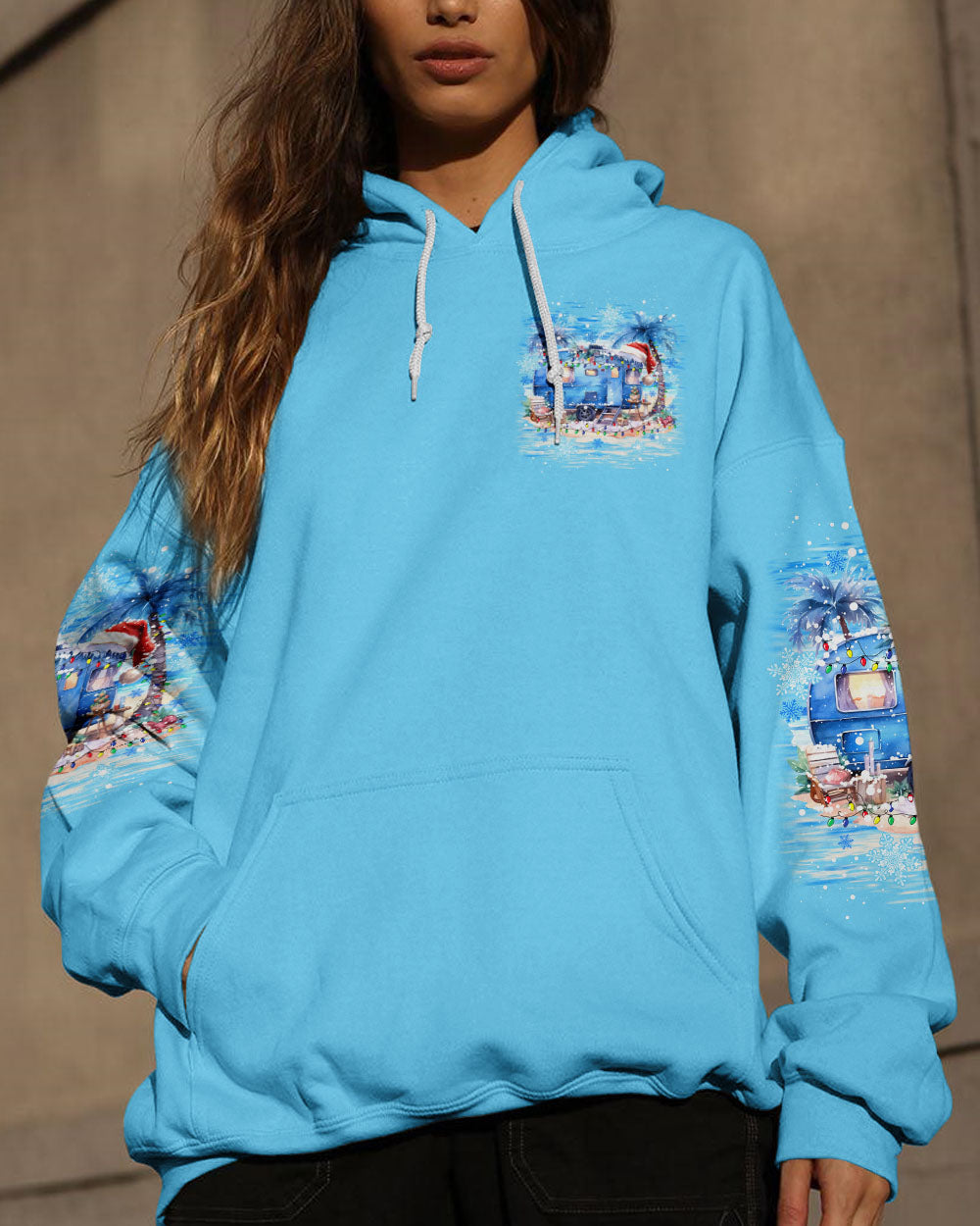 BLISSCORNERS SMELL THE SEA FEEL THE BREEZE CHRISTMAS ALL OVER PRINT