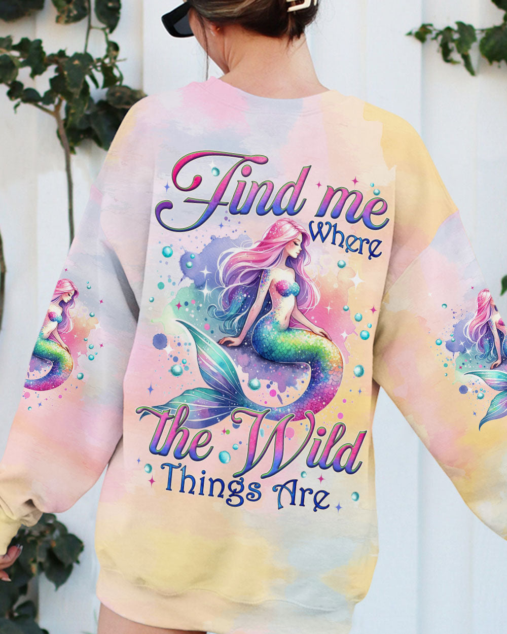 BLISSCORNERS (HOT DEAL) FIND ME WHERE THE WILD THINGS ARE MERMAID ALL OVER PRINT