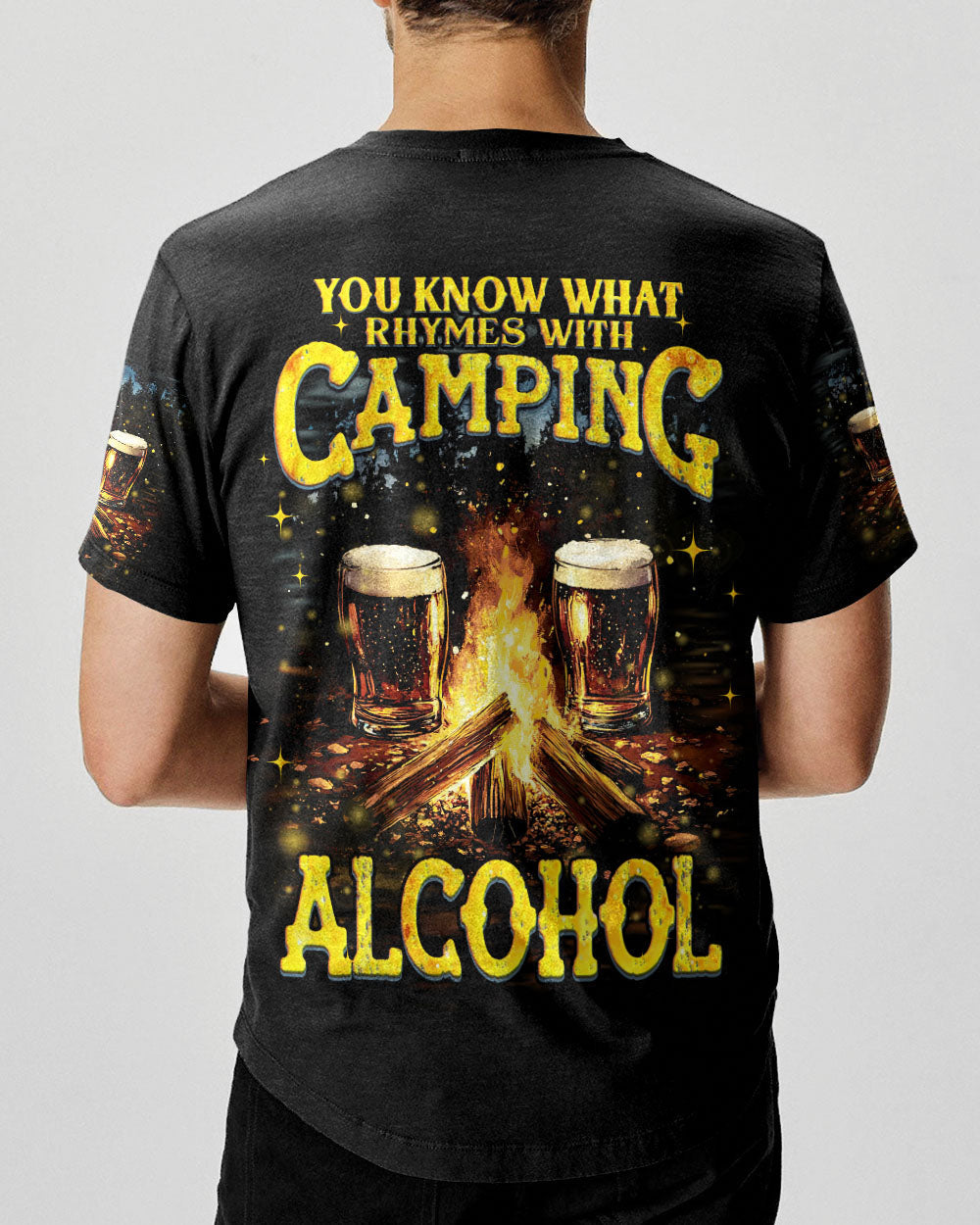 BLISSCORNERS WHAT RHYMES WITH CAMPING ALL OVER PRINT