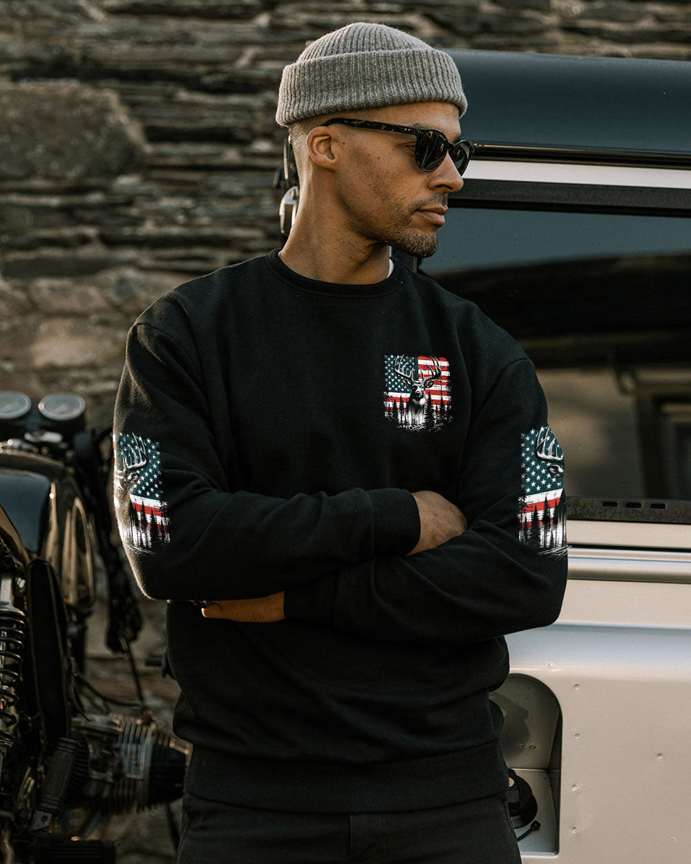 BLISSCORNERS NOT ALL WHO WANDER ARE LOST DEER ALL OVER PRINT