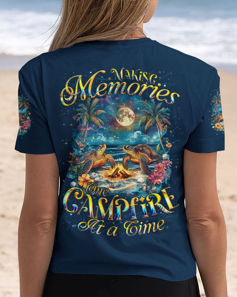 BLISSCORNERS MAKING MEMORIES ONE CAMPFIRE AT A TIME TURTLES ALL OVER PRINT
