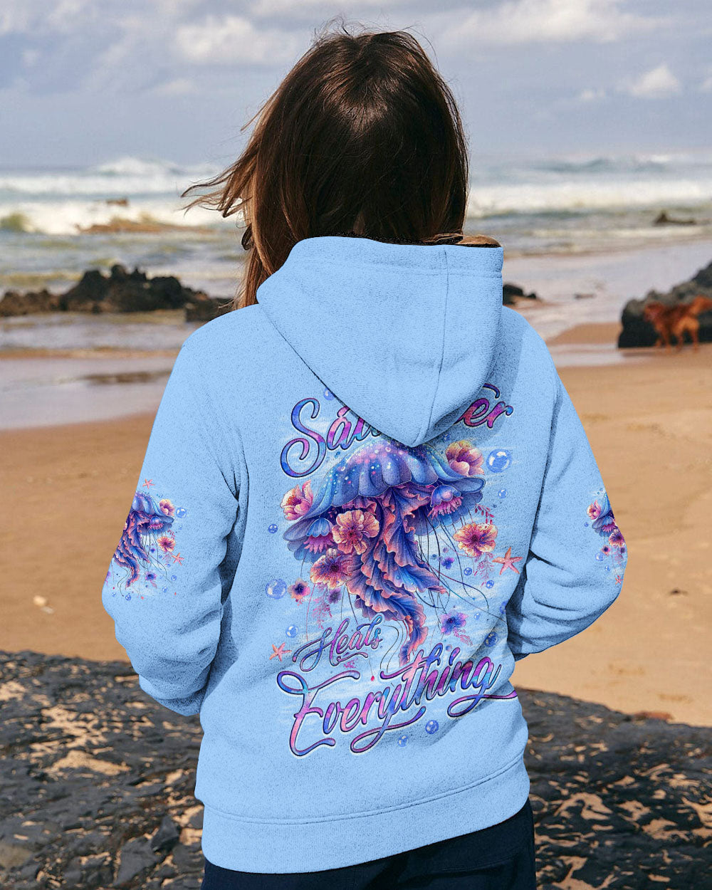 BLISSCORNERS SALTWATER HEALS EVERYTHING JELLYFISH ALL OVER PRINT
