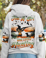 BLISSCORNERS JUST A GIRL WHO LOVES HUNTING ALL OVER PRINT