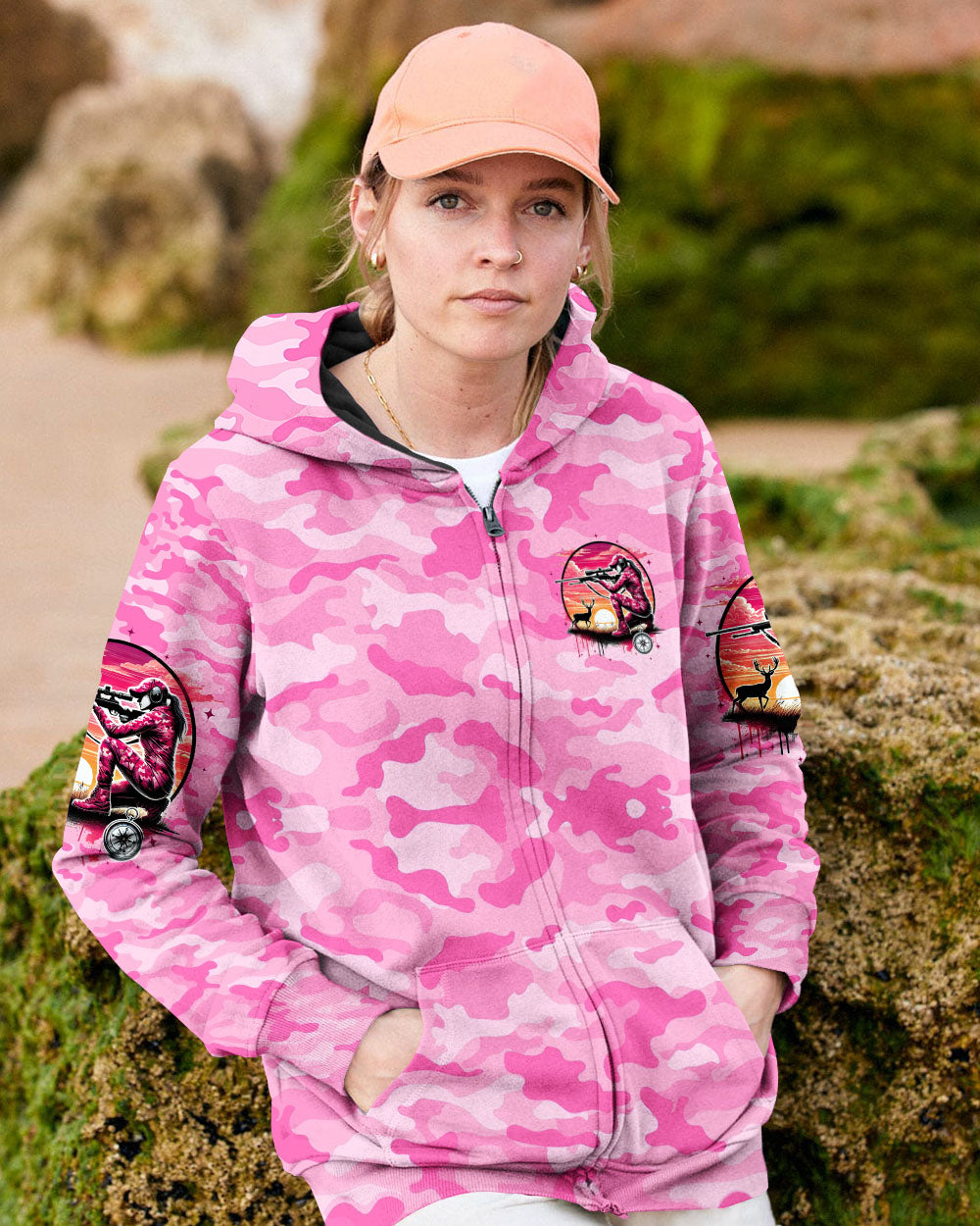 BLISSCORNERS GIRLS MAKE HUNTING LOOK GOOD ALL OVER PRINT