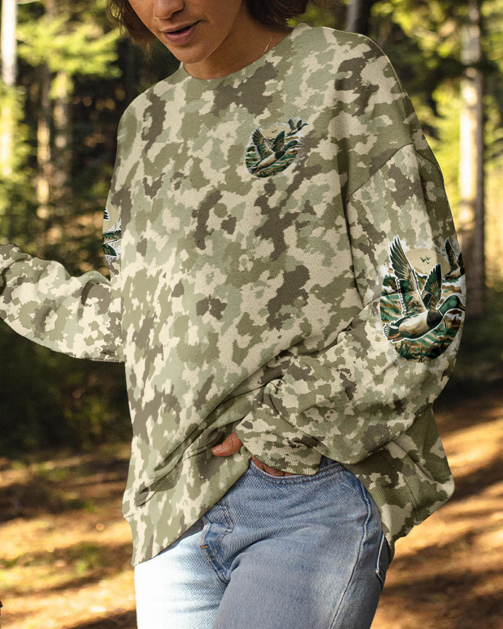 BLISSCORNERS DUCK AROUND AND FIND OUT CAMO ALL OVER PRINT