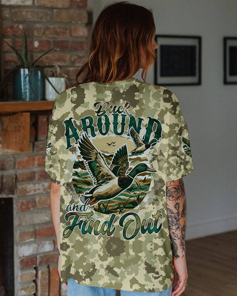 BLISSCORNERS DUCK AROUND AND FIND OUT CAMO ALL OVER PRINT