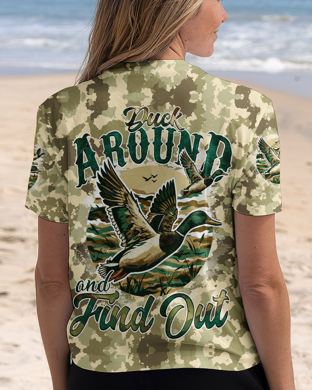 BLISSCORNERS DUCK AROUND AND FIND OUT CAMO ALL OVER PRINT
