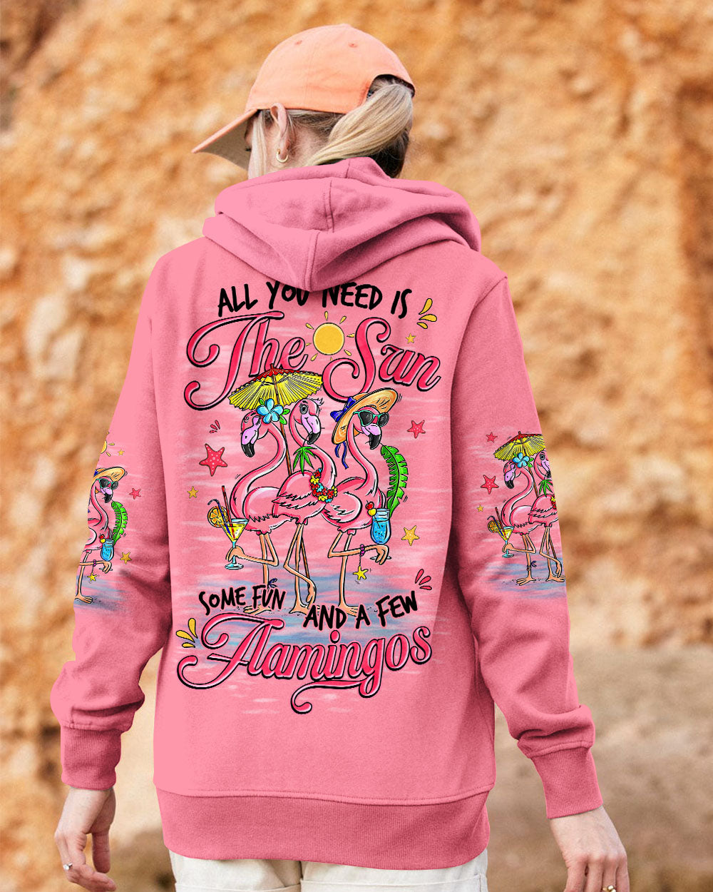 BLISSCORNERS ALL YOU NEED FLAMINGO ALL OVER PRINT