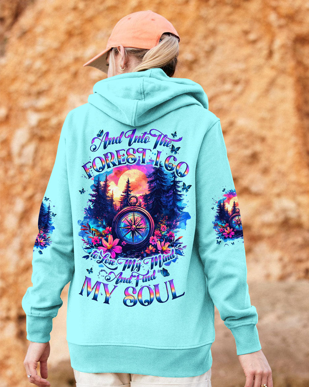 BLISSCORNERS AND INTO THE FOREST I GO COMPASS ALL OVER PRINT