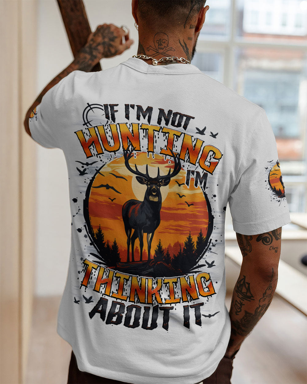 BLISSCORNERS IF I'M NOT HUNTING DEER ALL OVER PRINT