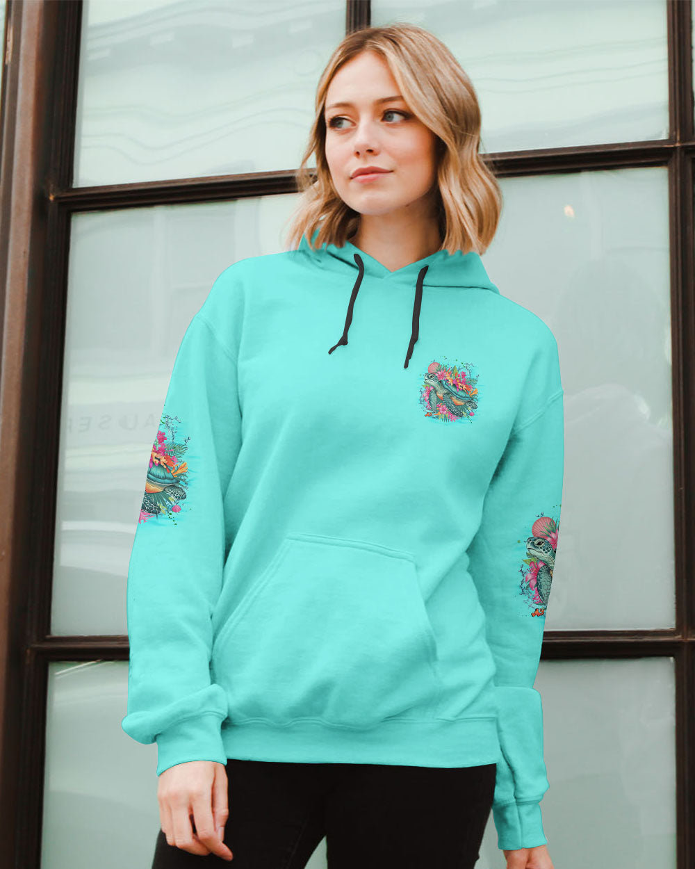 BLISSCORNERS SALTWATER HEALS EVERYTHING TURTLE ALL OVER PRINT
