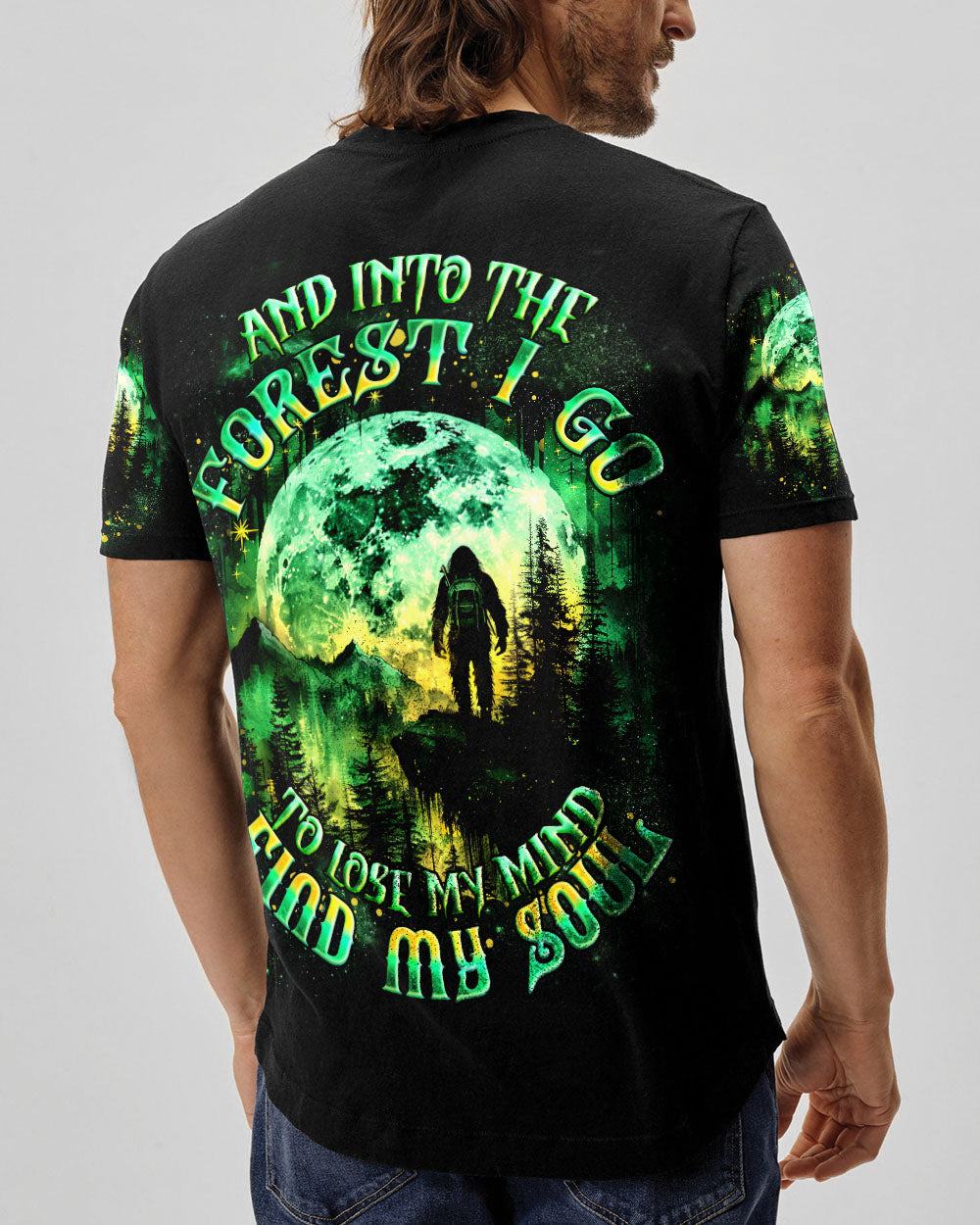 BLISSCORNERS AND INTO THE FOREST I GO BIGFOOT ALL OVER PRINT