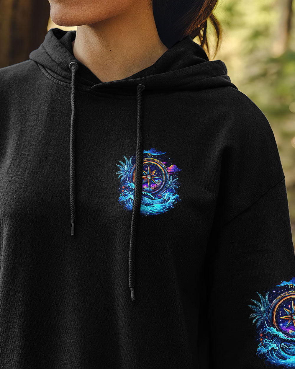 BLISSCORNERS SALTWATER HEALS EVERYTHING COMPASS ALL OVER PRINT