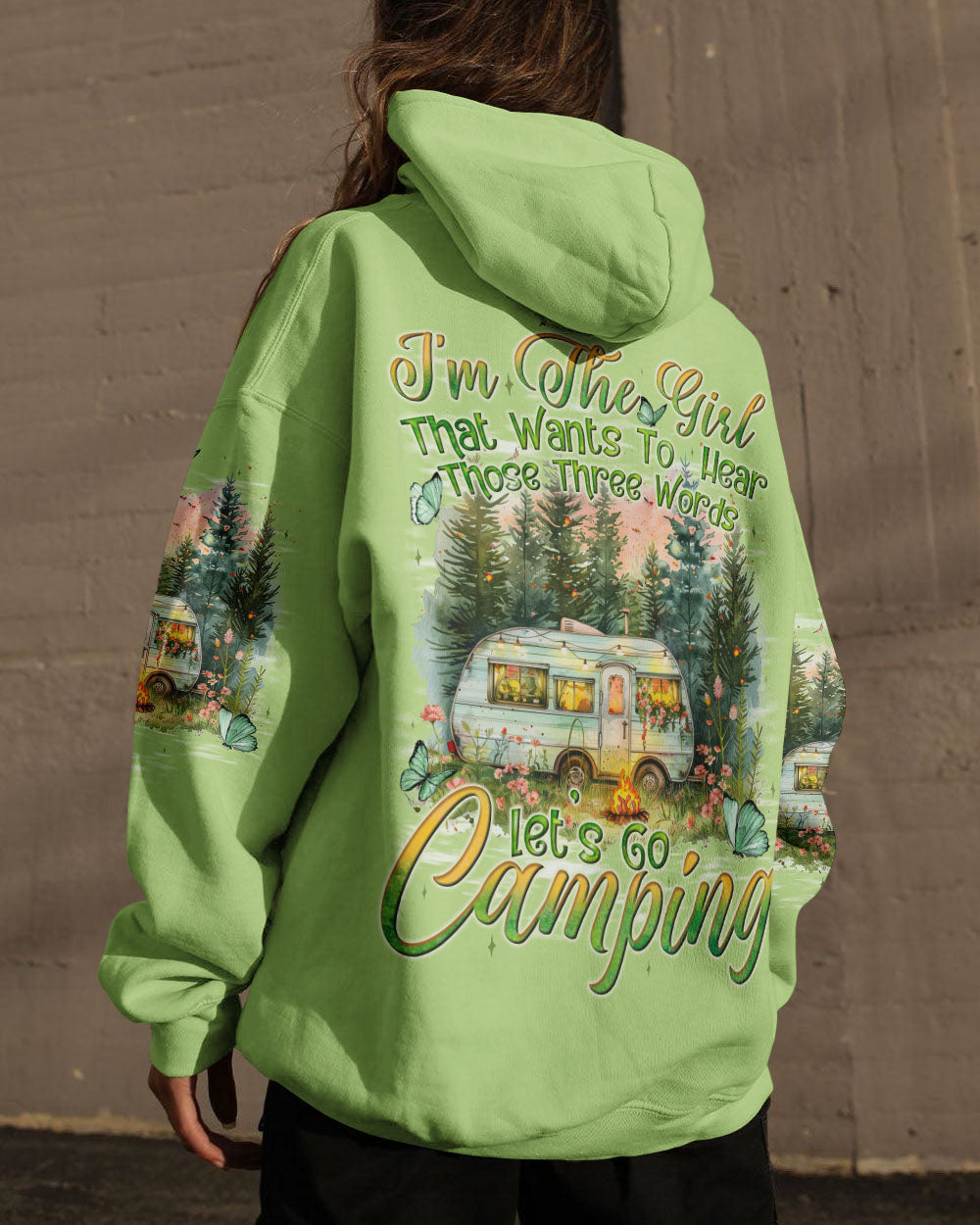 BLISSCORNERS LET'S GO CAMPING ALL OVER PRINT