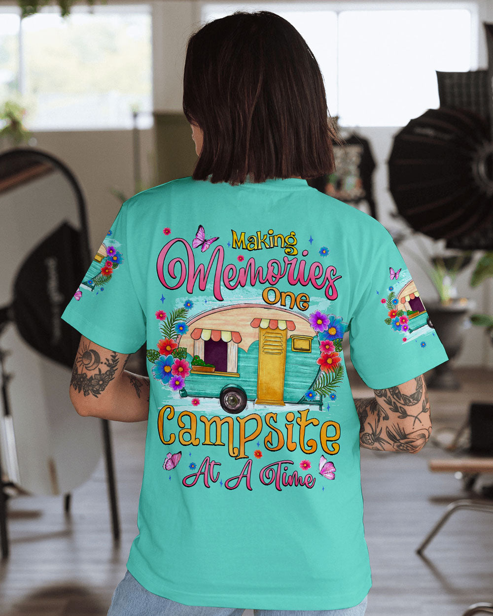 BLISSCORNERS MAKING MEMORIES ONE CAMPSITE AT A TIME ALL OVER PRINT