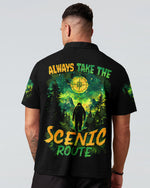 BLISSCORNERS ALWAYS TAKE THE SCENIC ROUTE BIGFOOT ALL OVER PRINT