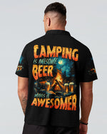 BLISSCORNERS CAMPING IS AWESOME BEER MAKE IT AWESOMER ALL OVER PRINT