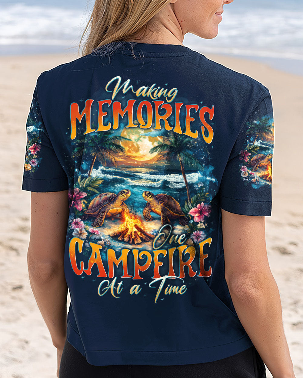 BLISSCORNERS MAKING MEMORIES ONE CAMPFIRE AT A TIME TURTLE ALL OVER PRINT