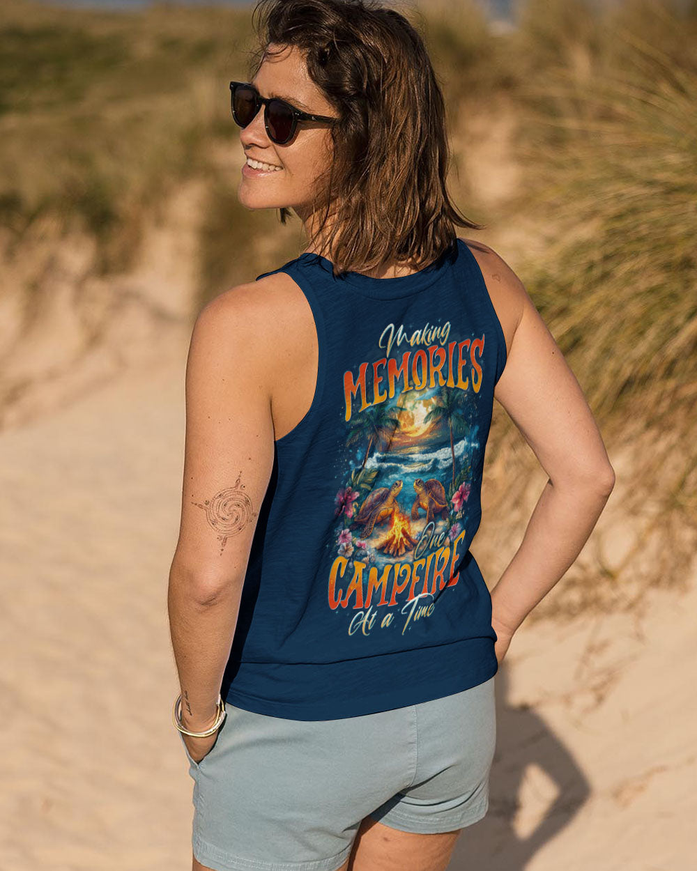 BLISSCORNERS MAKING MEMORIES ONE CAMPFIRE AT A TIME TURTLE ALL OVER PRINT