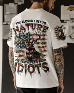 BLISSCORNERS THE CLOSER I GET TO NATURE DEER CAMO ALL OVER PRINT