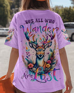 BLISSCORNERS NOT ALL WHO WANDER ARE LOST DEER ALL OVER PRINT