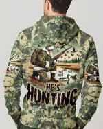 BLISSCORNERS HE'S HUNTING DUCKS SANTA CHRISTMAS ALL OVER PRINT