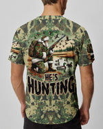 BLISSCORNERS HE'S HUNTING DUCKS SANTA CHRISTMAS ALL OVER PRINT