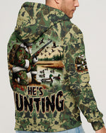 BLISSCORNERS HE'S HUNTING DUCKS SANTA CHRISTMAS ALL OVER PRINT