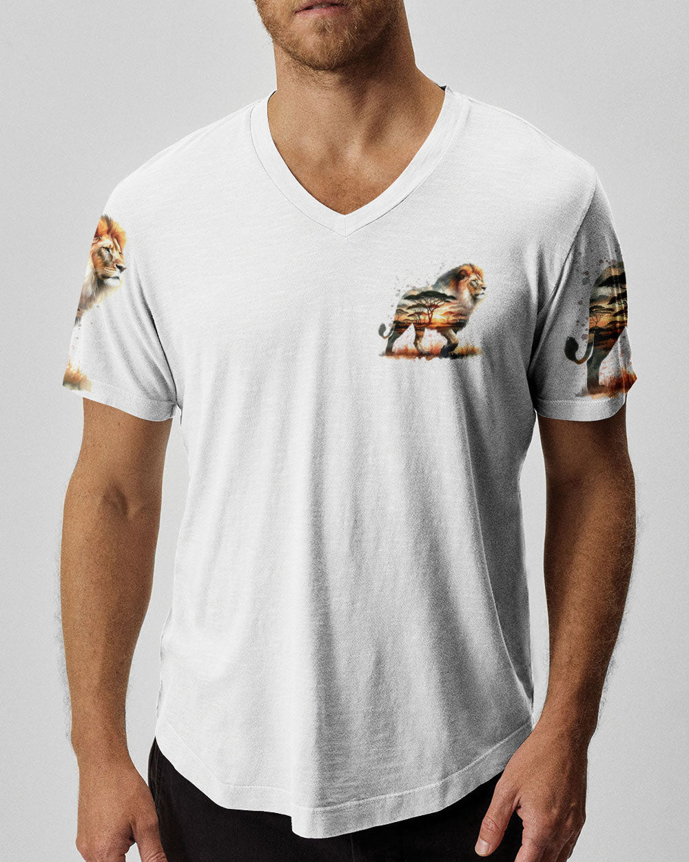 BLISSCORNERS NOT ALL WHO WANDER ARE LOST LION ALL OVER PRINT