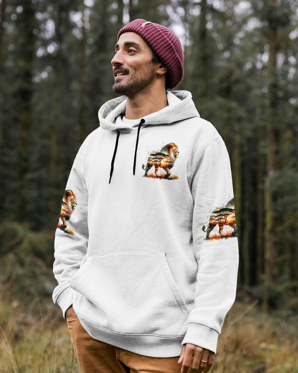BLISSCORNERS NOT ALL WHO WANDER ARE LOST LION ALL OVER PRINT