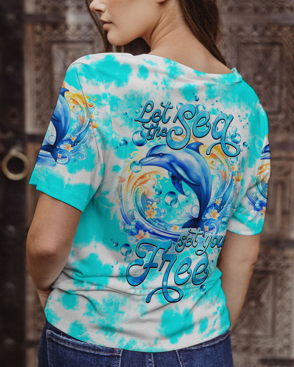 BLISSCORNERS LET THE SEA SET YOU FREE ALL OVER PRINT