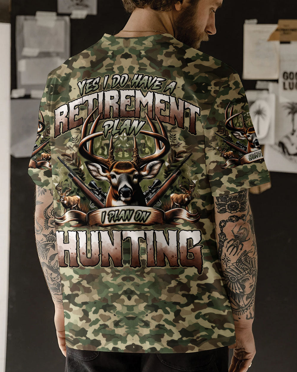 BLISSCORNERS I PLAN ON HUNTING ALL OVER PRINT