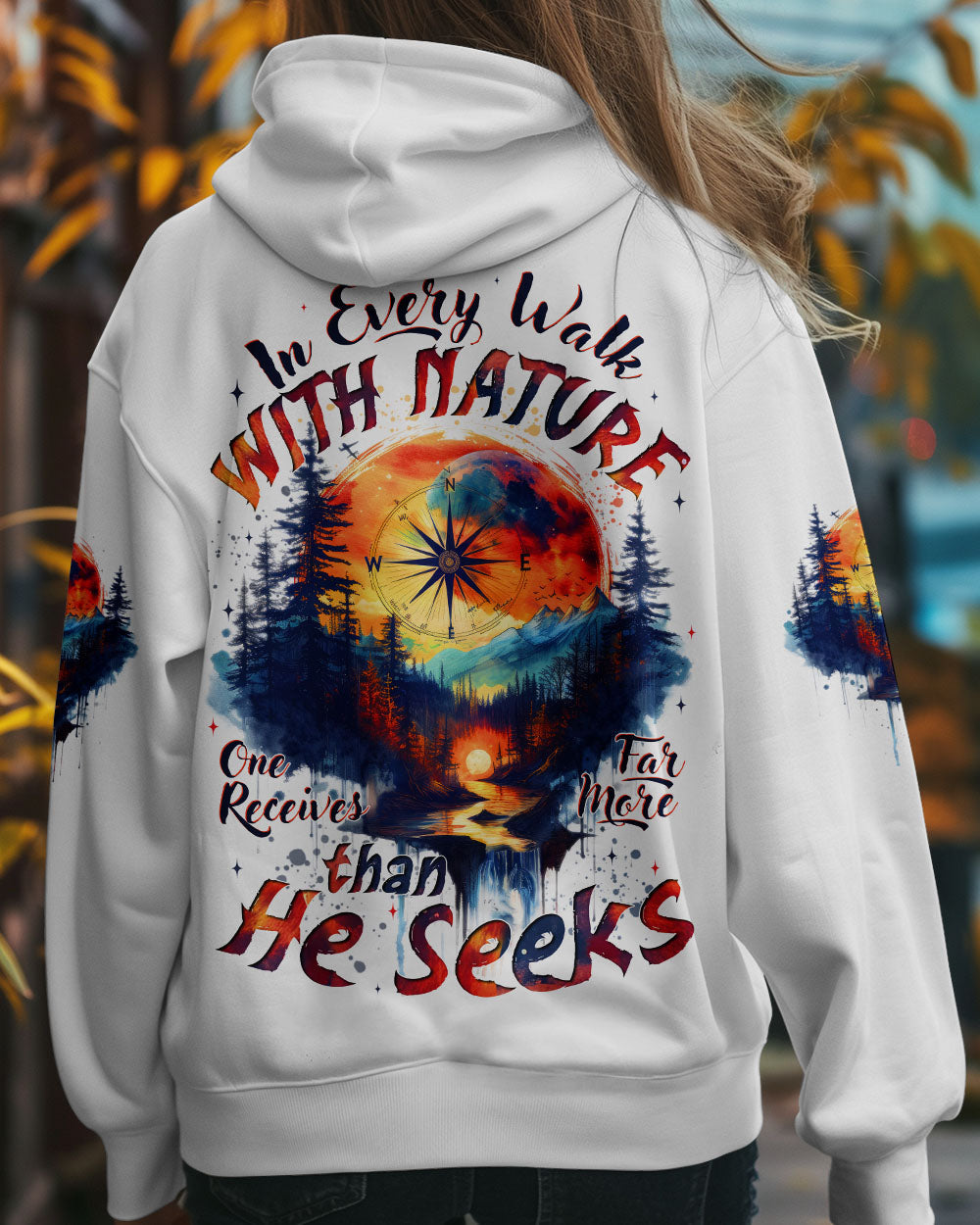 BLISSCORNERS WALK WITH NATURE ALL OVER PRINT