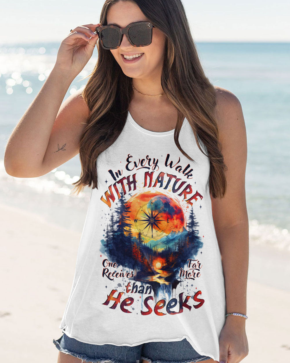 BLISSCORNERS WALK WITH NATURE ALL OVER PRINT