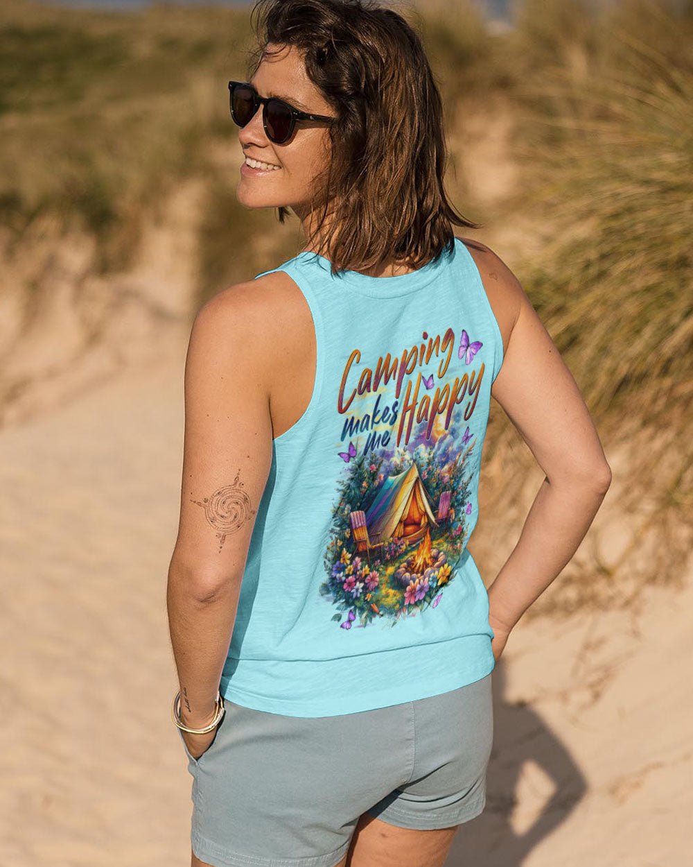 BLISSCORNERS CAMPING MAKES ME HAPPY ALL OVER PRINT