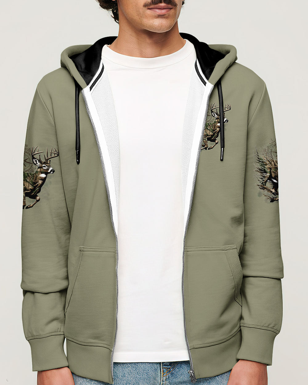 BLISSCORNERS NOT ALL WHO WANDER ARE LOST DEER HUNTING CAMO ALL OVER PRINT