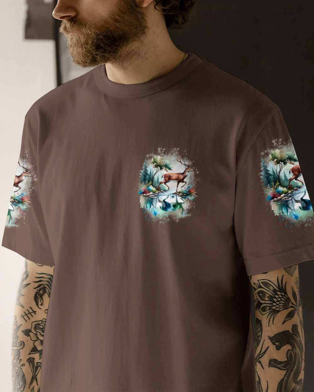 BLISSCORNERS I'M INTO FITNESS DEER ALL OVER PRINT