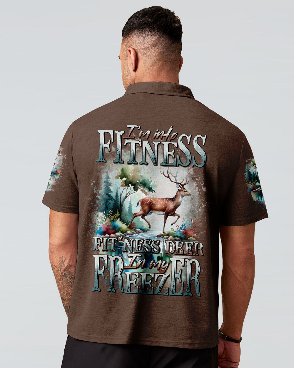 BLISSCORNERS I'M INTO FITNESS DEER ALL OVER PRINT