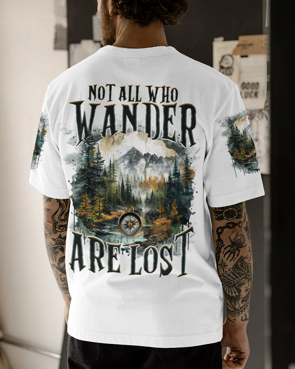 BLISSCORNERS NOT ALL WHO WANDER ARE LOST ALL OVER PRINT