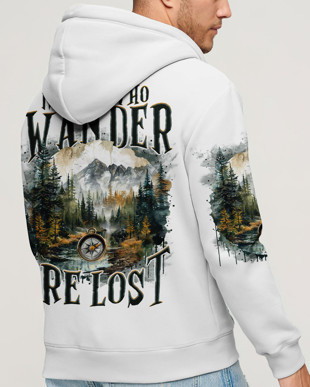 BLISSCORNERS NOT ALL WHO WANDER ARE LOST ALL OVER PRINT